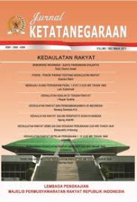 Image of JURNAL Ketatanegraan Edisi VI