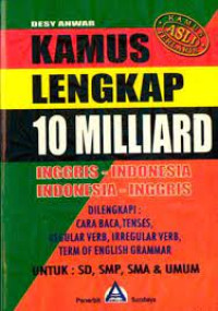 Image of Kamus lengkap 10 Miliard Inggris-Indonesia