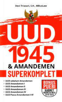 Image of uud 1945 & Amandemen superkomplet