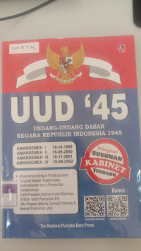 Image of UUD '45 Undang Undang Dasar Negara Republik Indonesia 1945